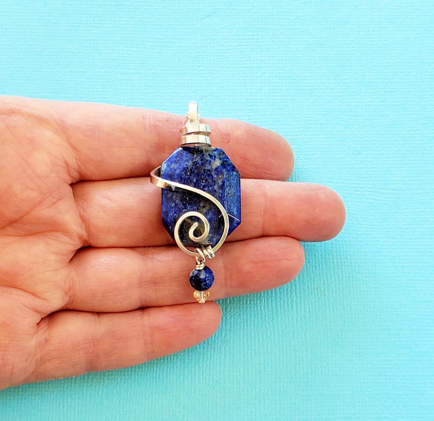 Lapis Surrounded Necklace