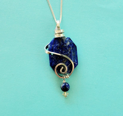 Lapis Surrounded Necklace