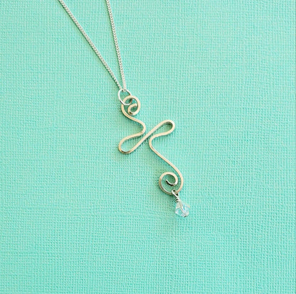 Presence Cross Necklace - Swirl Cross