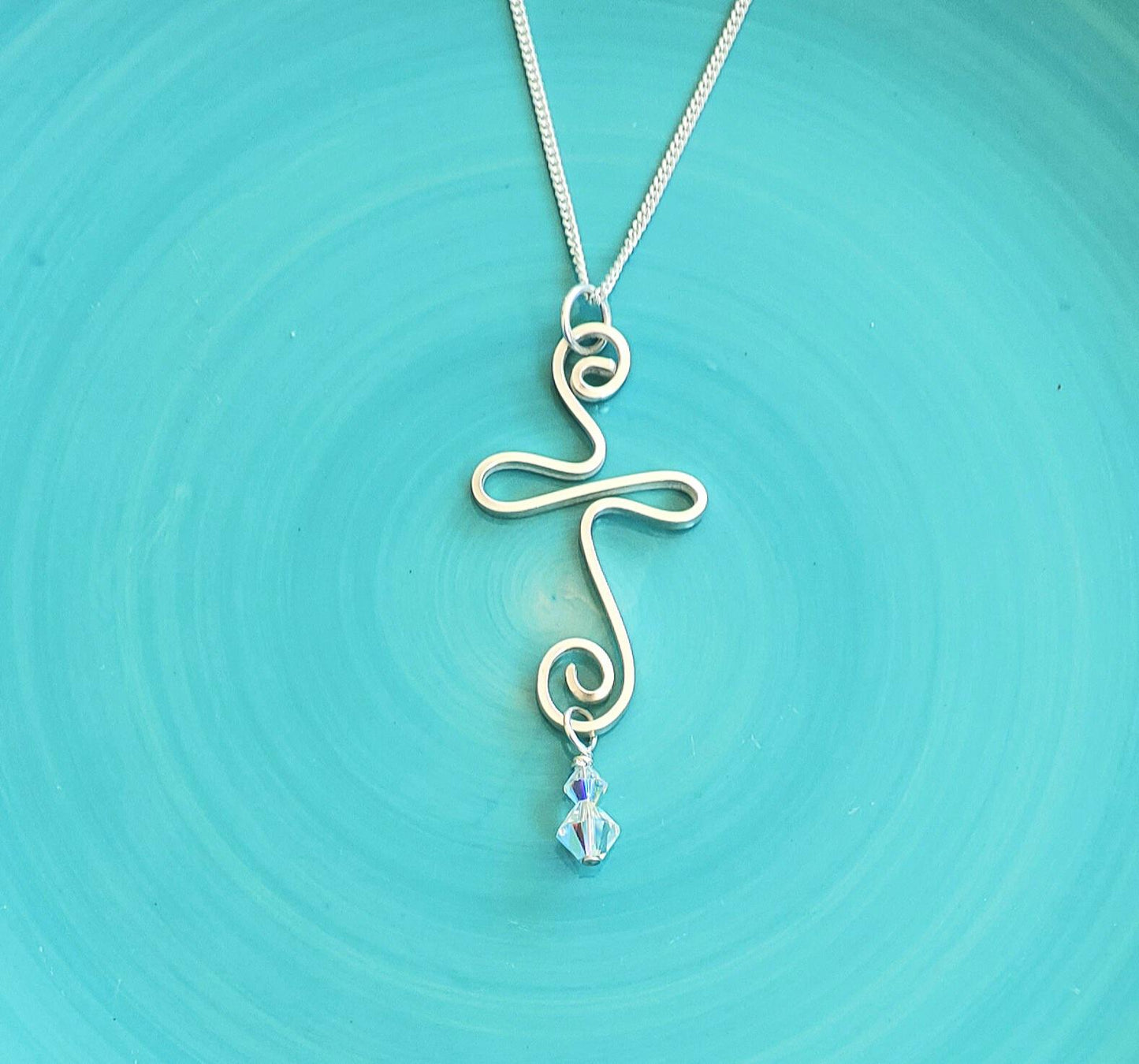 Presence Cross Necklace - Swirl Cross