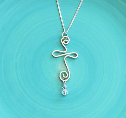 Presence Cross Necklace - Swirl Cross