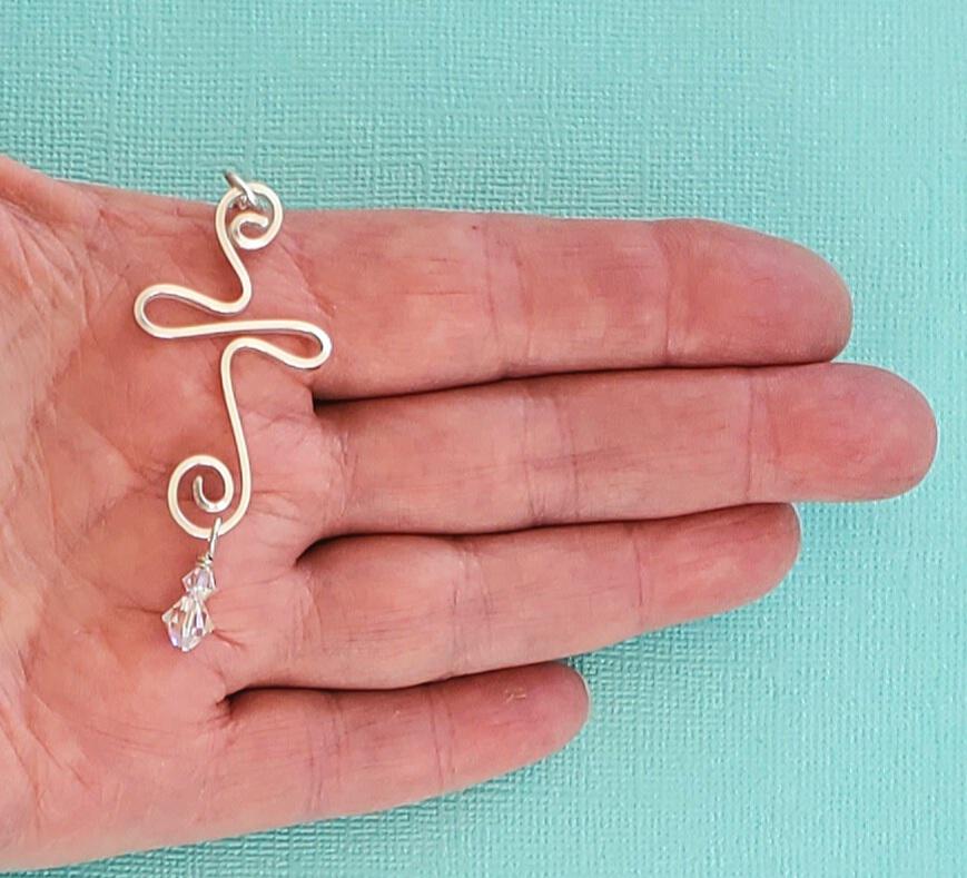Presence Cross Necklace - Swirl Cross