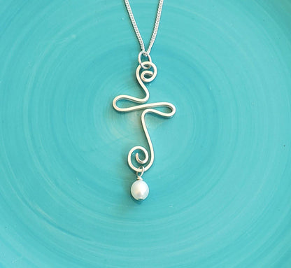 Presence Cross Necklace - Swirl Cross