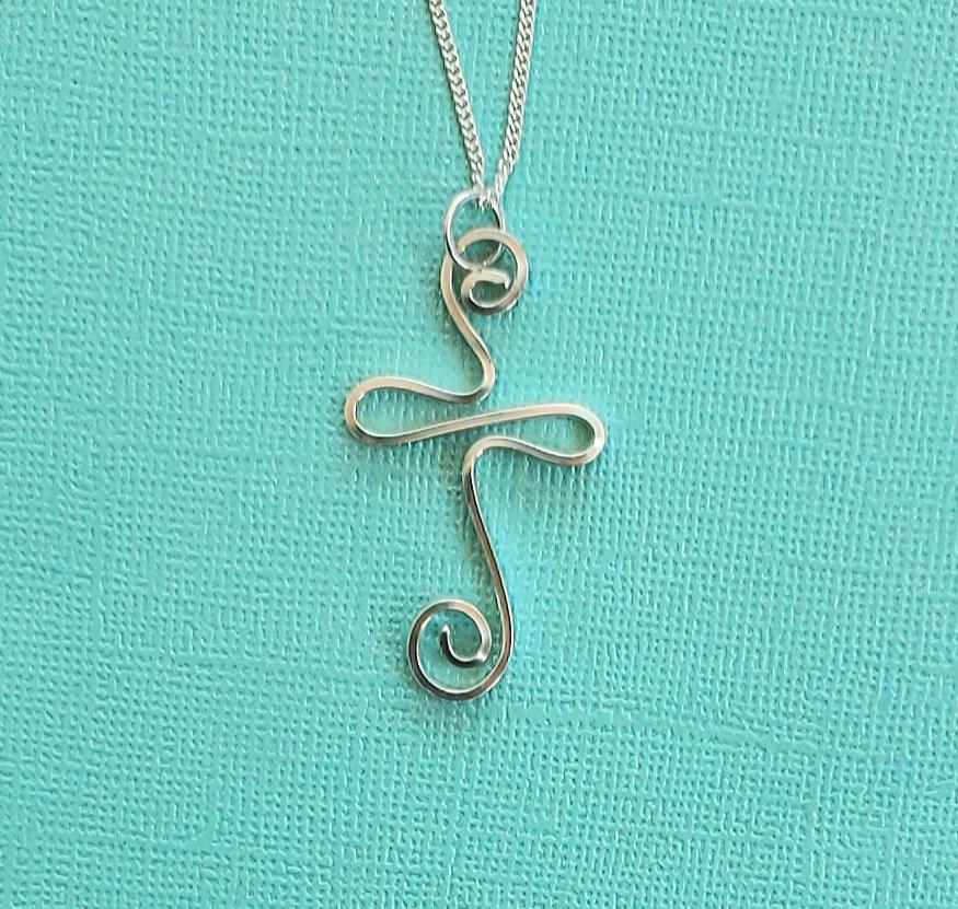 Presence Cross Necklace - Swirl Cross