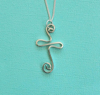 Presence Cross Necklace - Swirl Cross