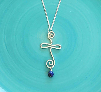 Presence Cross Necklace - Swirl Cross