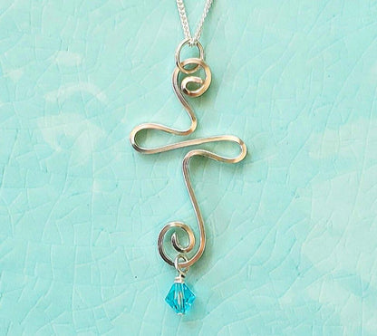 Presence Cross Necklace - Swirl Cross