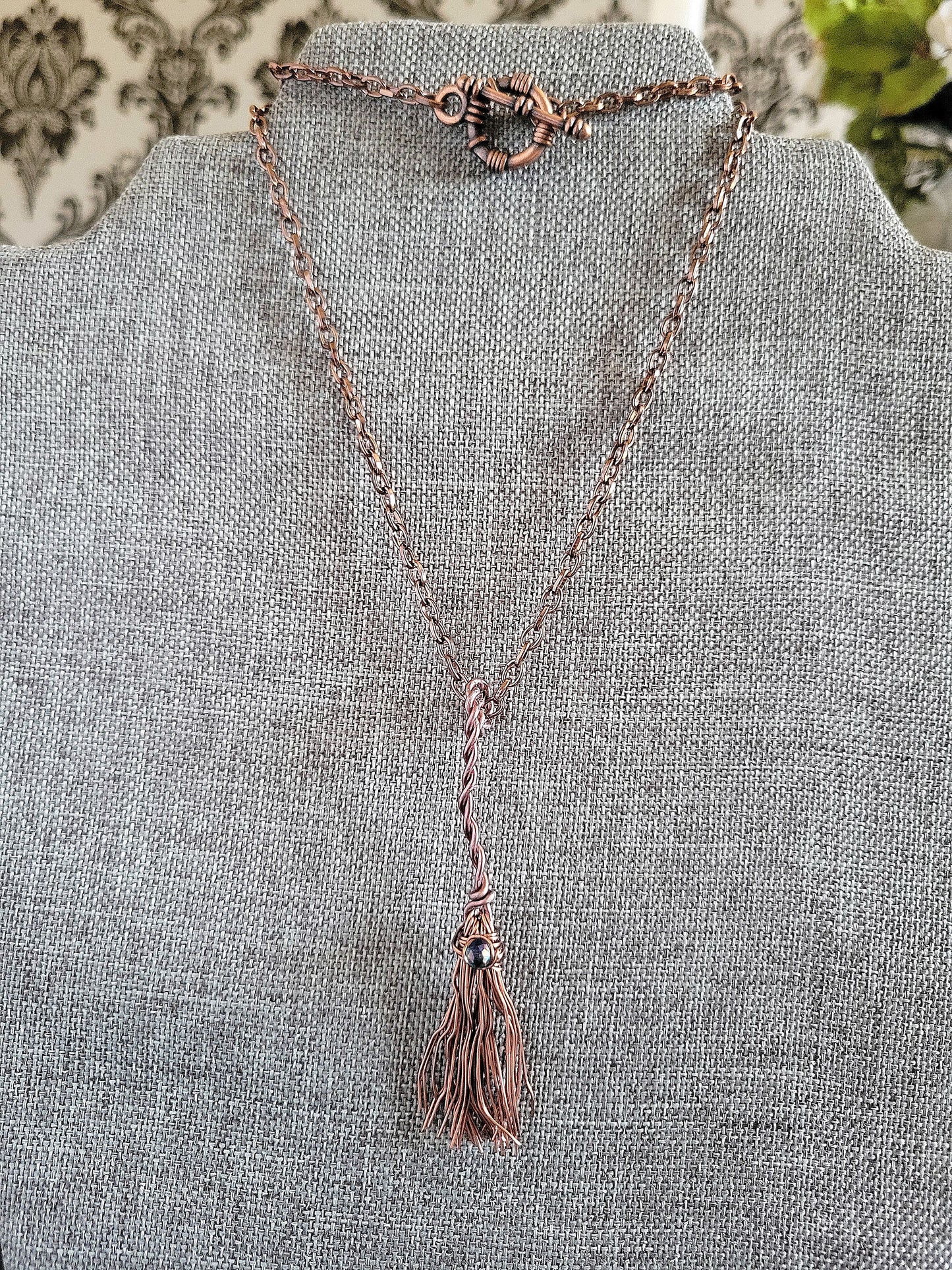 Witch's Broom Pendant Necklace
