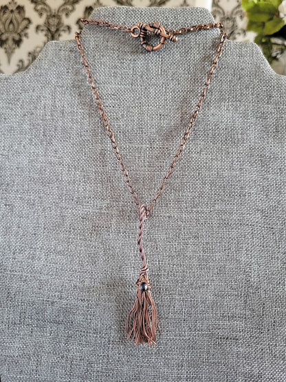 Witch's Broom Pendant Necklace