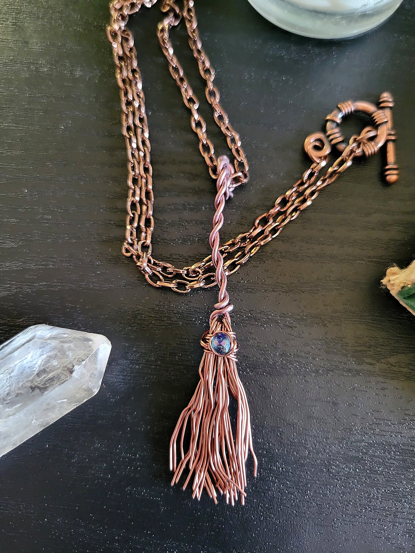 Witch's Broom Pendant Necklace