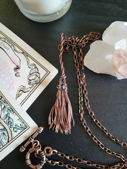 Witch's Broom Pendant Necklace