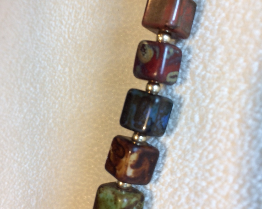 Multicolored beaded necklace