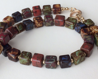 Multicolored beaded necklace