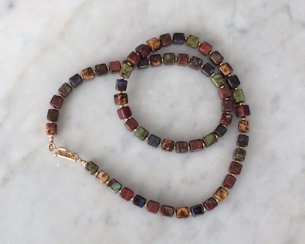Multicolored beaded necklace