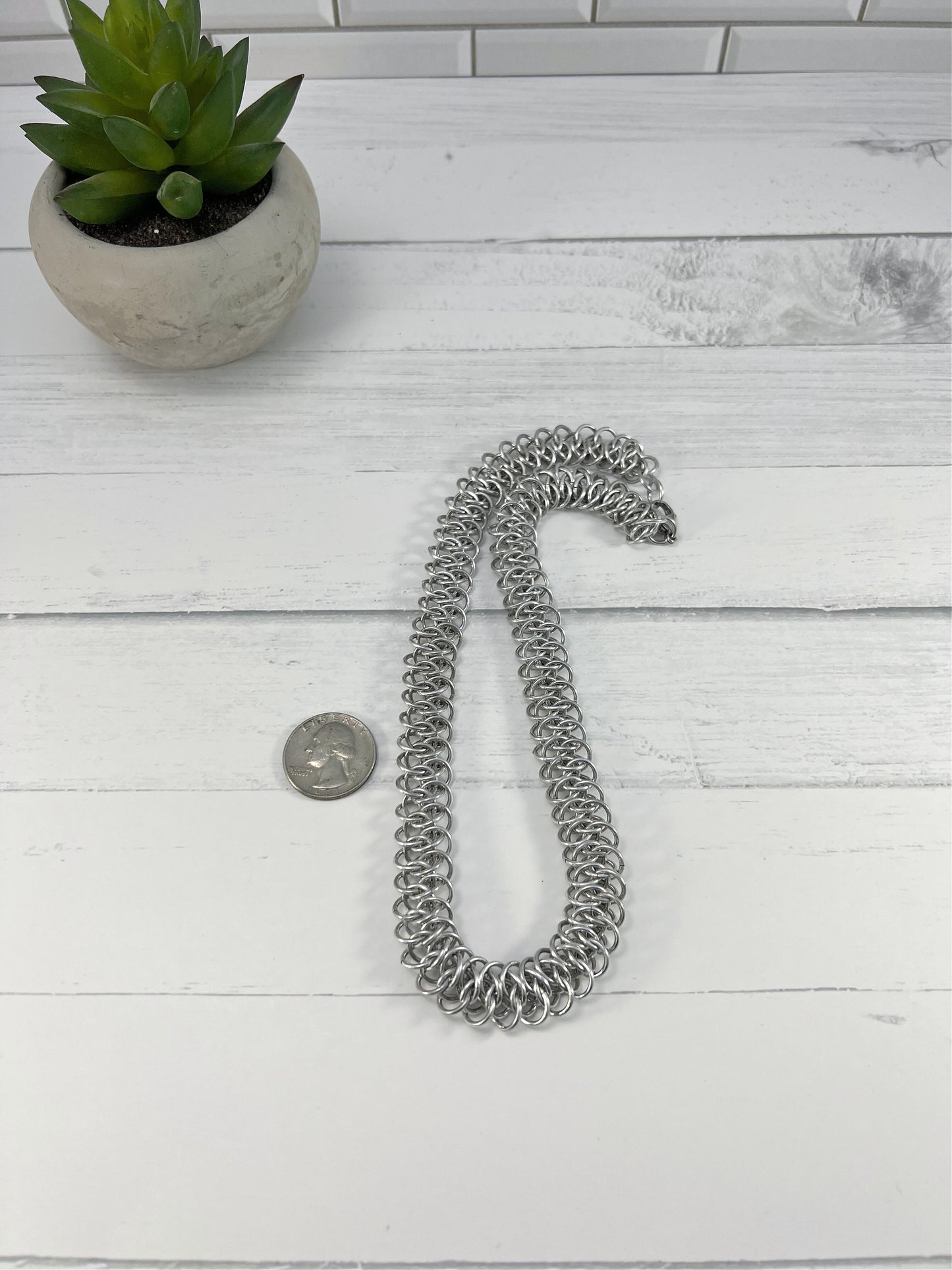Arkham Chainmaille Necklace, Nickel Free, 18-26 Inch
