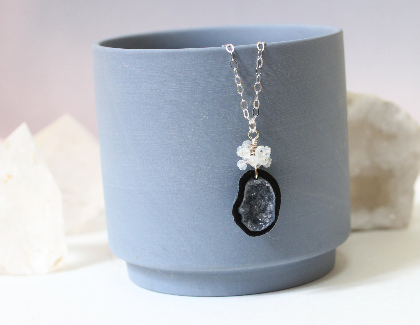 Geode Crystal Necklace