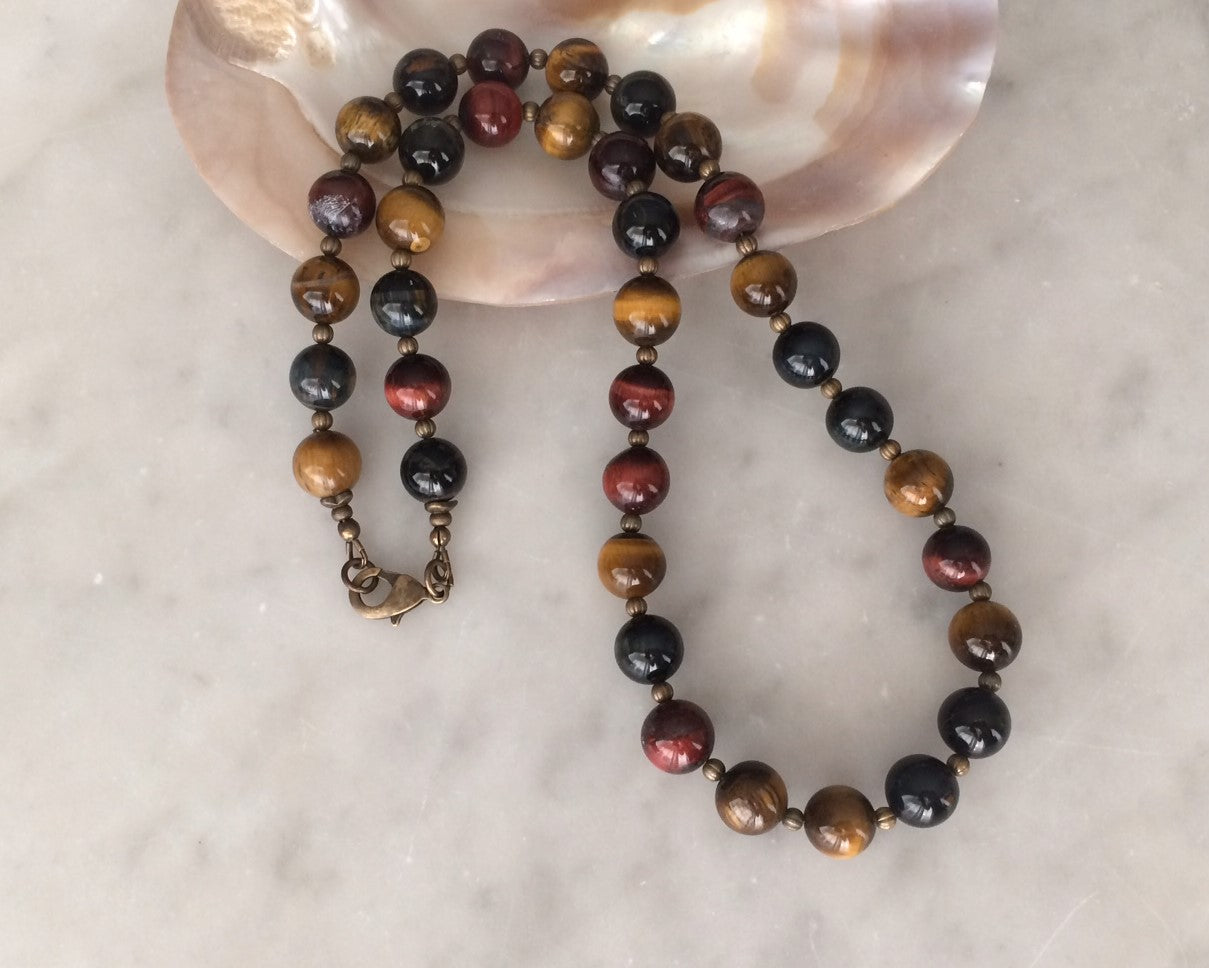 Multicolor beaded necklace