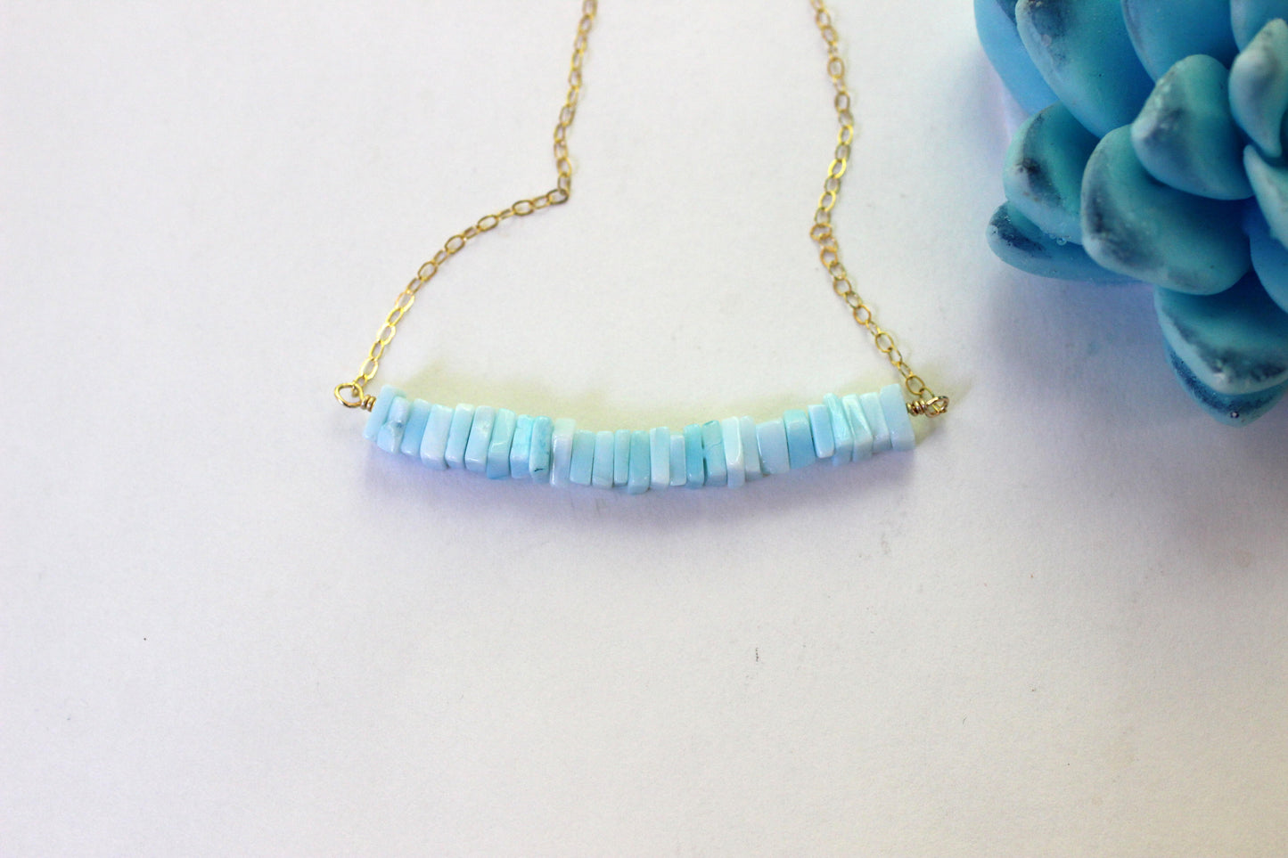 Blue Opal Necklace