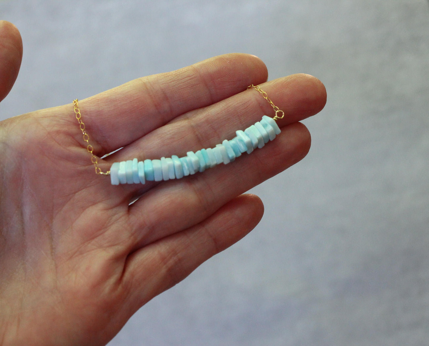 Blue Opal Necklace