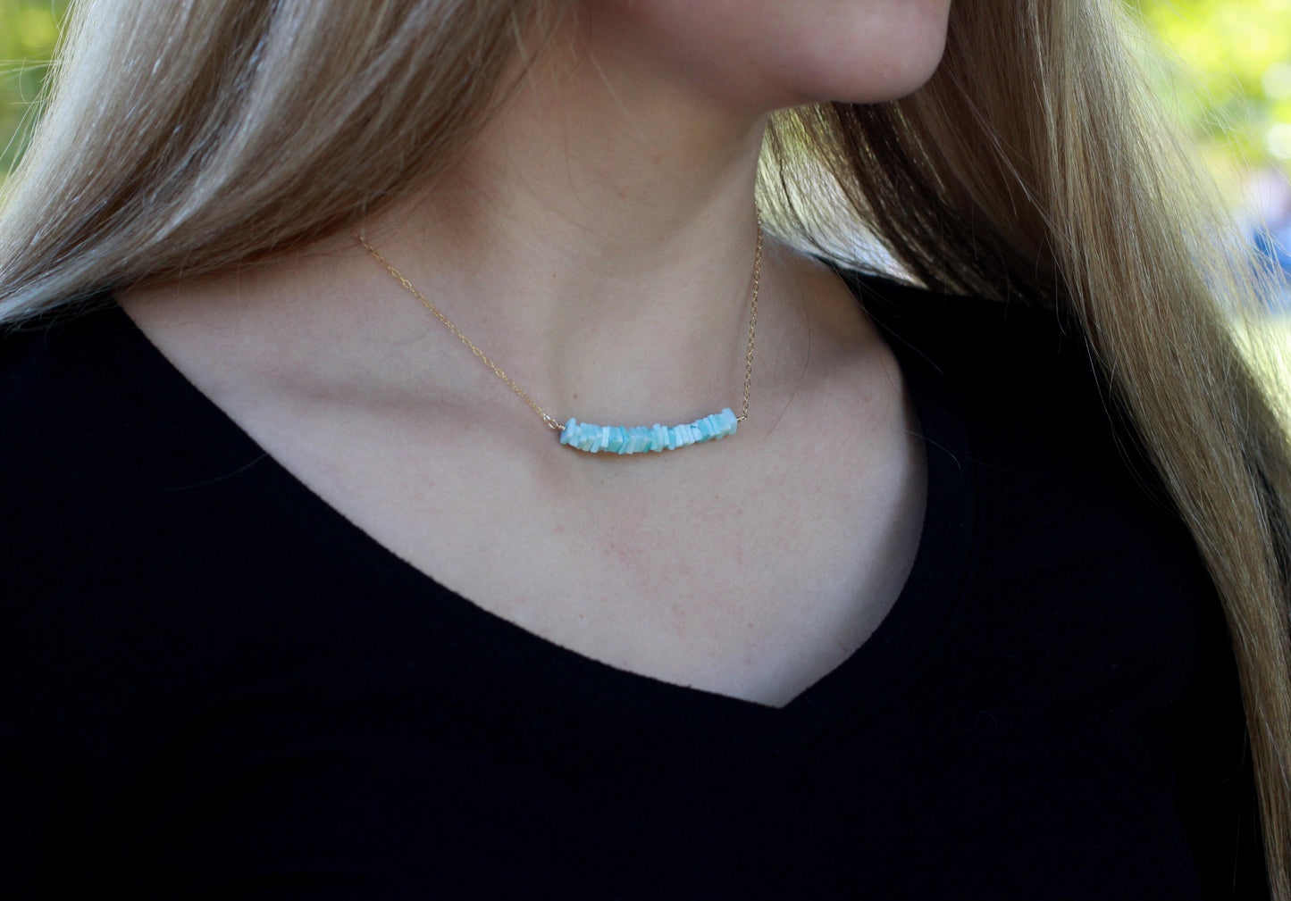 Blue Opal Necklace