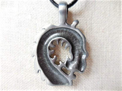 Dragon Head Pendant on Leather Cord