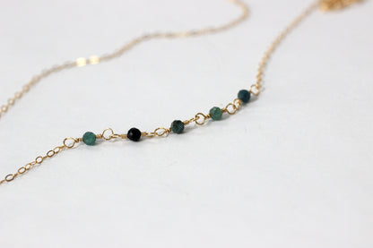Teal Geode Necklace