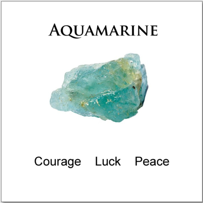 Aquamarine Crescent Necklace