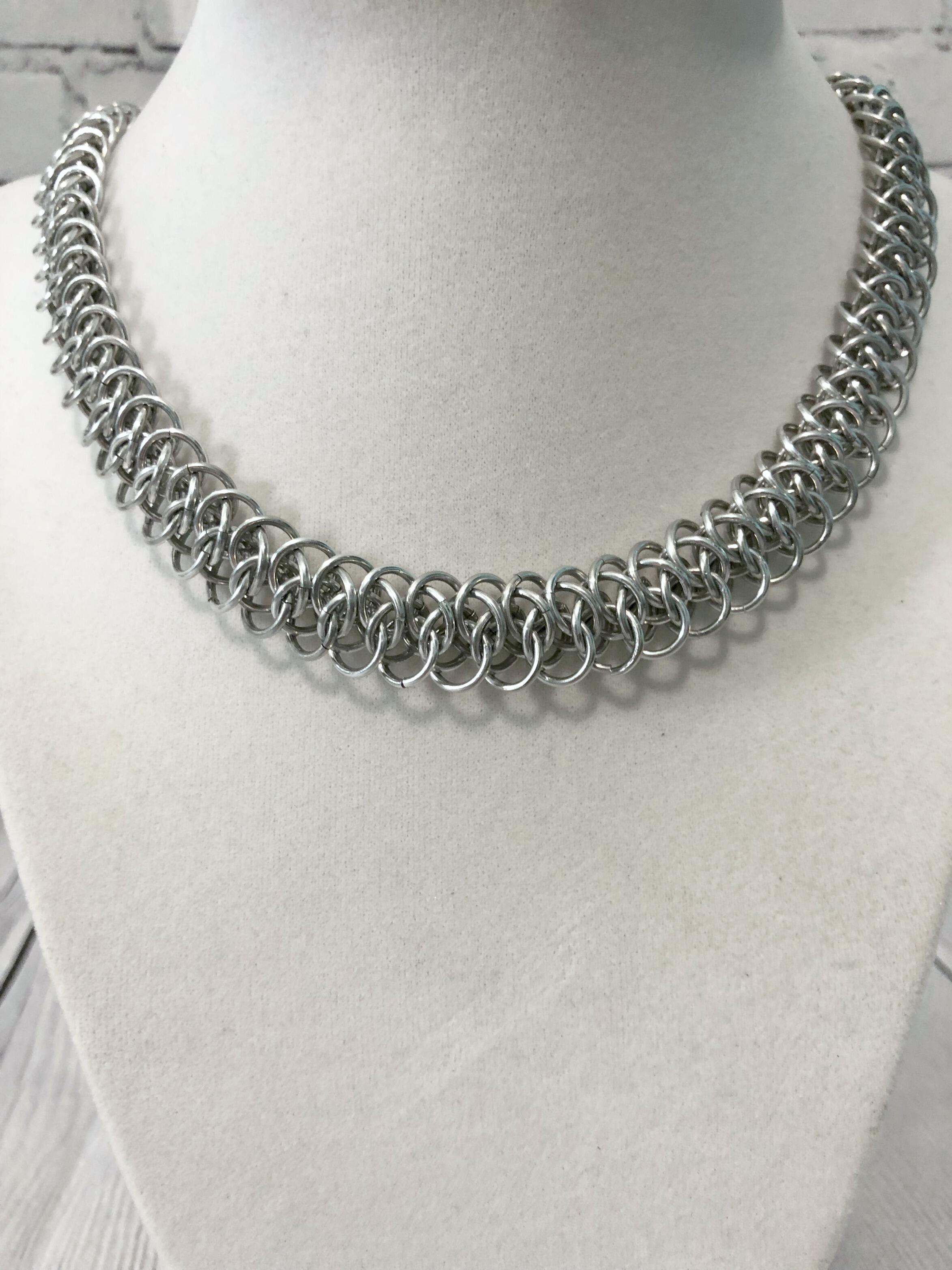 Arkham Chainmaille Necklace, Nickel Free, 18-26 Inch