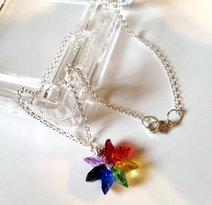 Rainbow Star Necklace