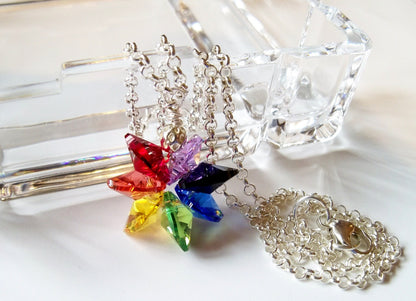 Rainbow Star Necklace
