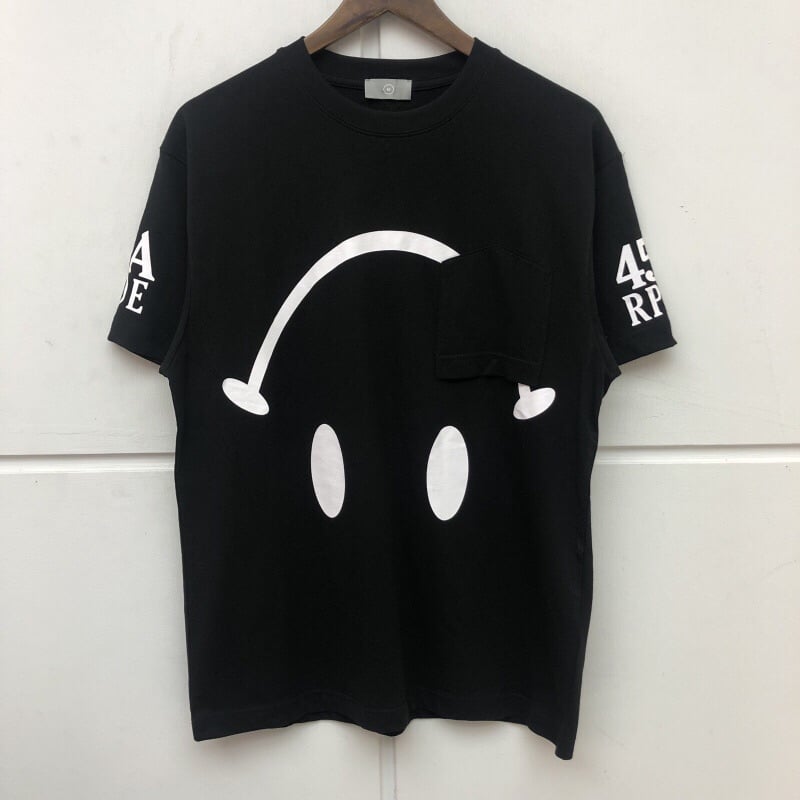 ESSENTIX NICO SMILEY FACE PRINT UNISEX BASIC T SHIRTS