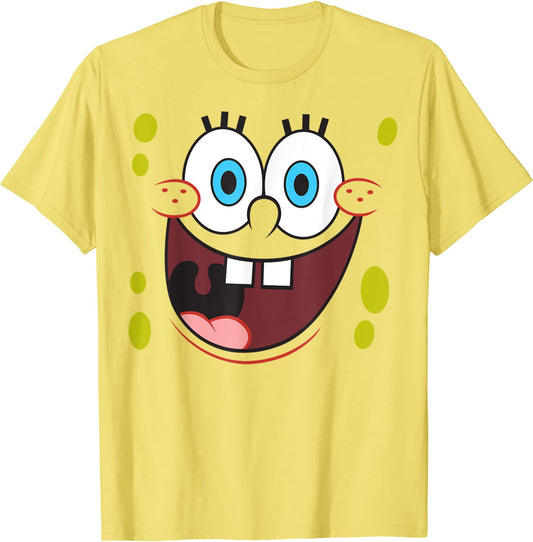 Spongebob Squarepants Bright Eyed Smiling Face T-Shirt T-Shirt