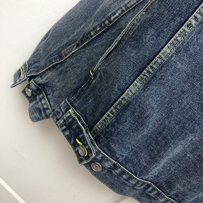 PHILIPPO NOMMO SMILEY FACE WASHED DENIM JEAN JACKET