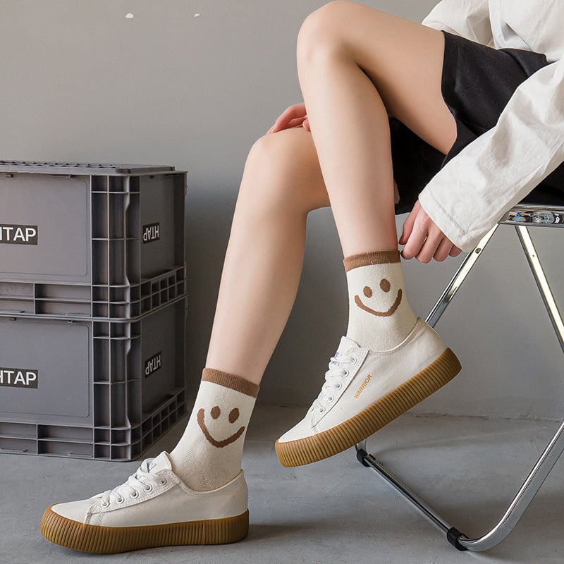 Sweet Smile Socks - 6 pairs