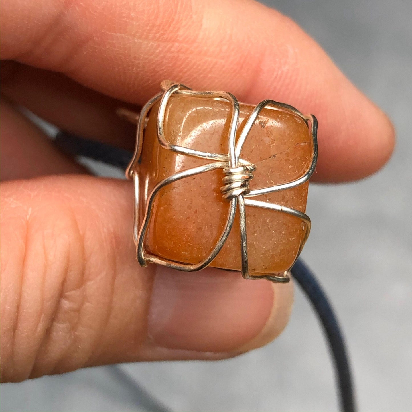 Silver Wire Wrapped Pendant, Carnelian Necklace, Mothers Day Gift, Witch Jewelry