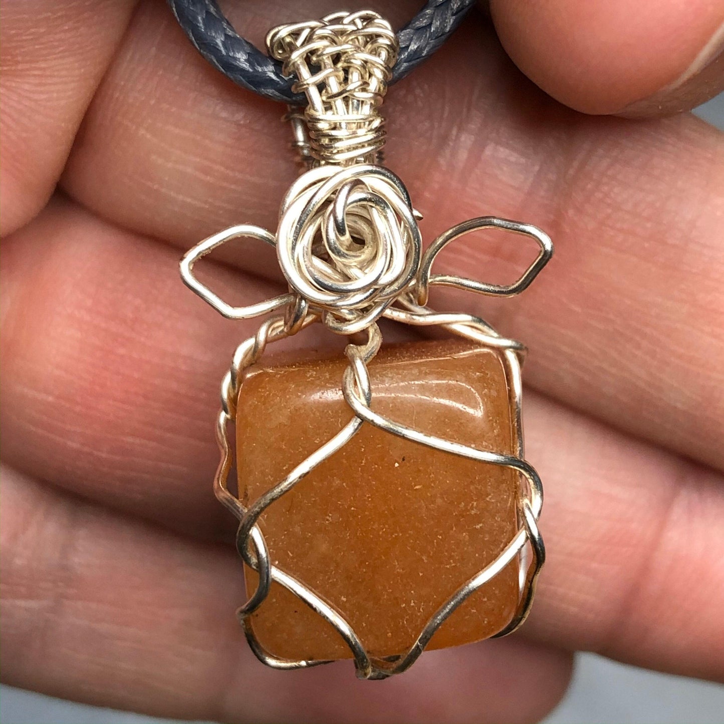 Silver Wire Wrapped Pendant, Carnelian Necklace, Mothers Day Gift, Witch Jewelry