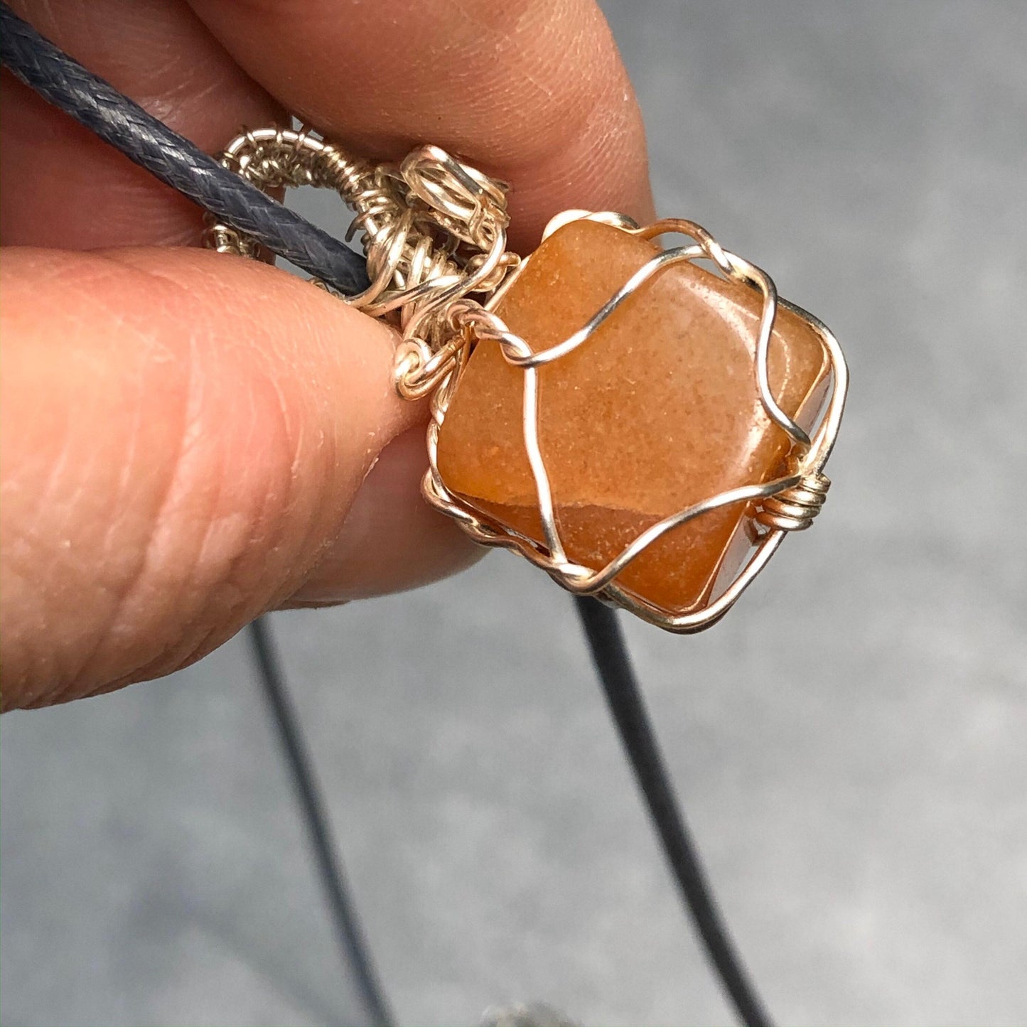 Silver Wire Wrapped Pendant, Carnelian Necklace, Mothers Day Gift, Witch Jewelry