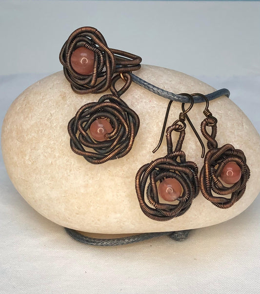 Bird Nest Necklace, Wire Wrapped Pendant, Best Friend Gift, Witch Jewelry