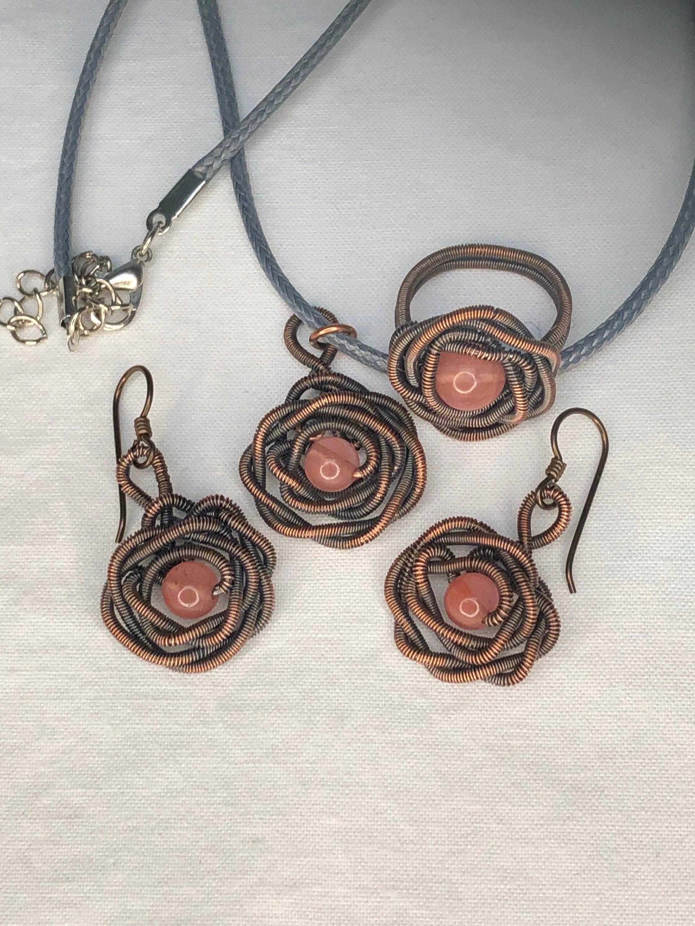 Bird Nest Necklace, Wire Wrapped Pendant, Best Friend Gift, Witch Jewelry