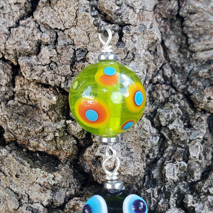 Bumblebee Necklace / glass pendant - Honey bee