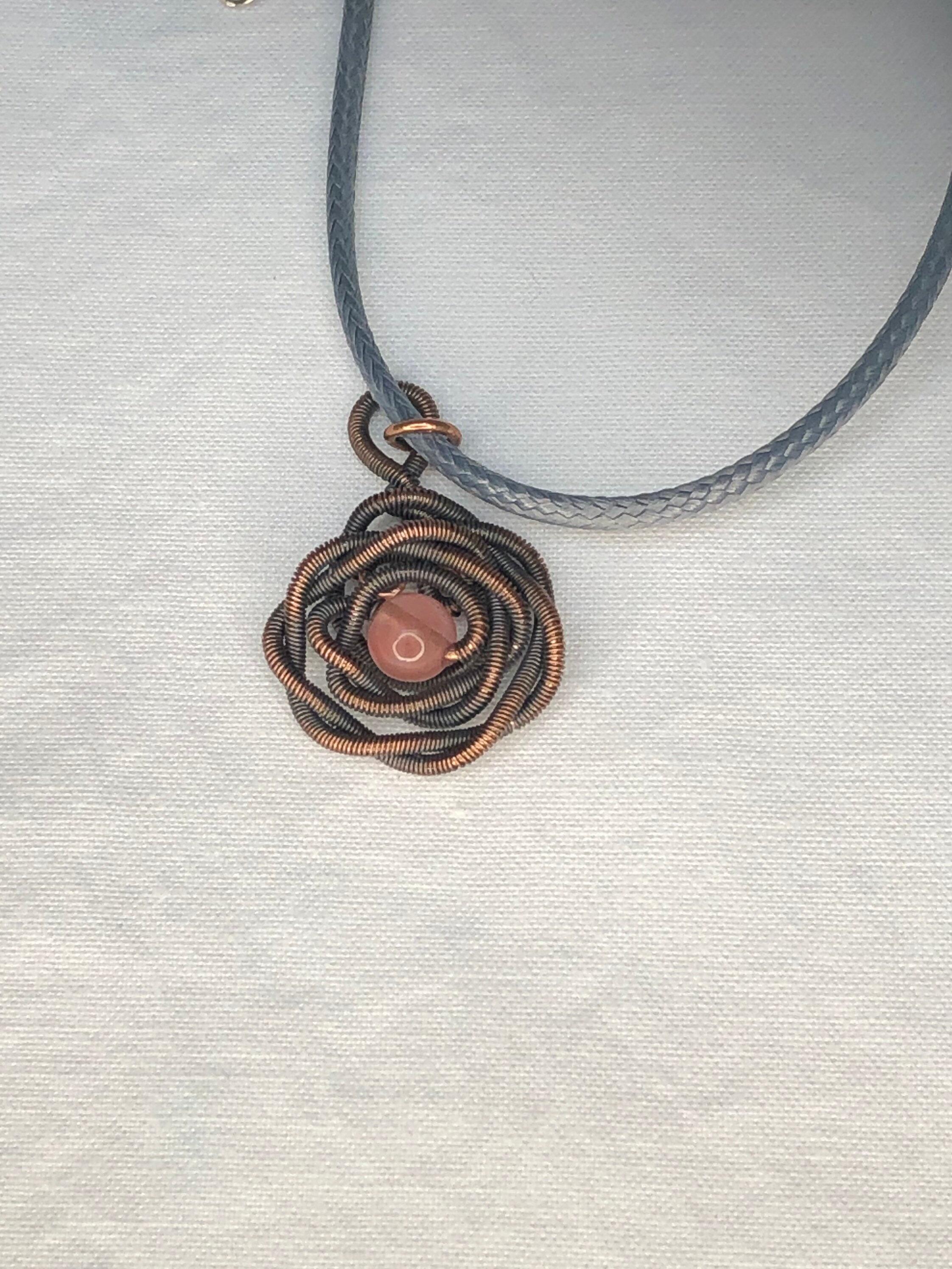 Bird Nest Necklace, Wire Wrapped Pendant, Best Friend Gift, Witch Jewelry