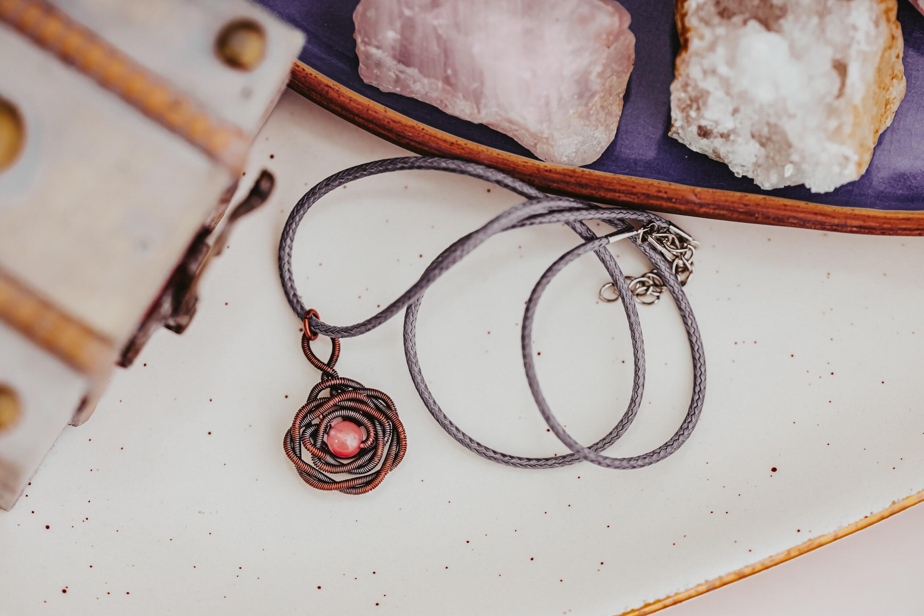 Bird Nest Necklace, Wire Wrapped Pendant, Best Friend Gift, Witch Jewelry